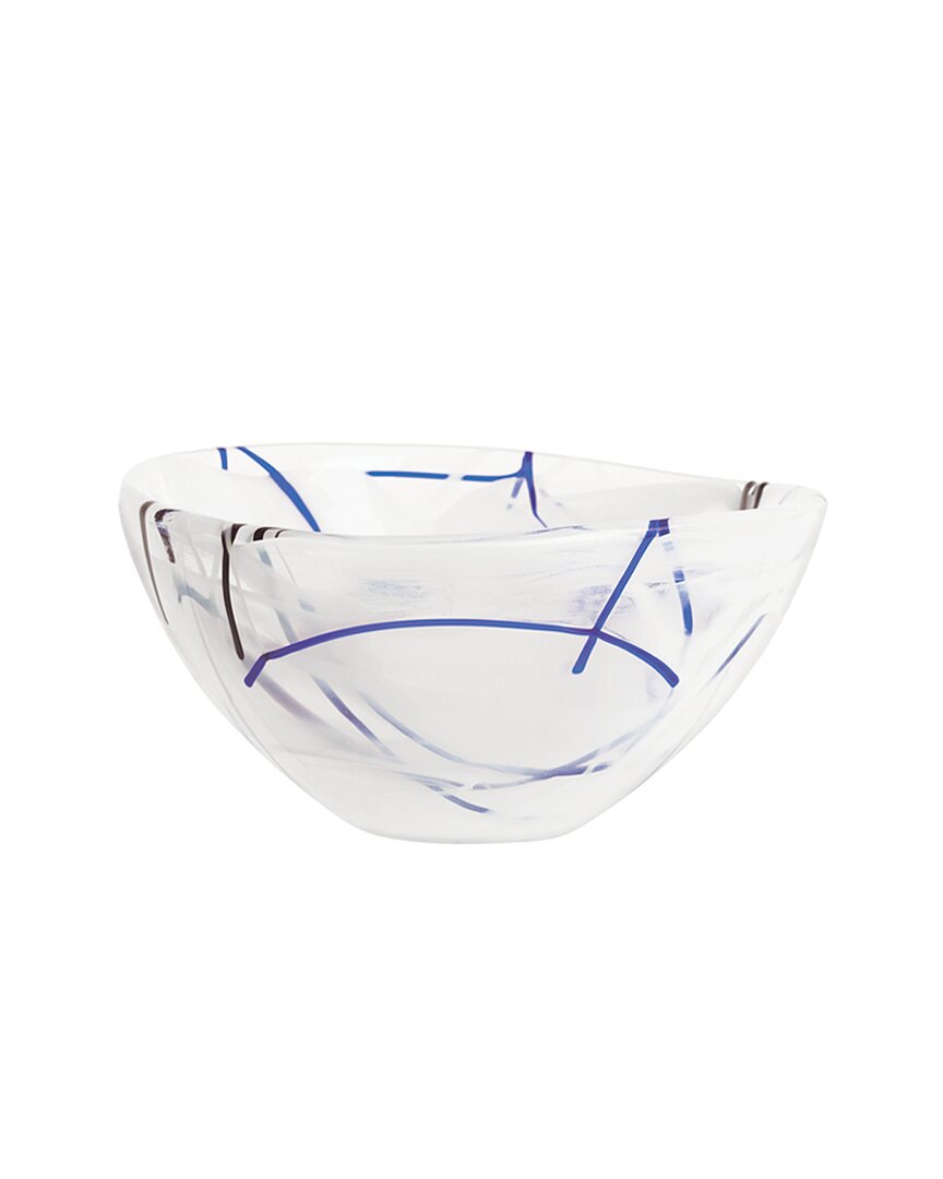 Kosta Boda Small Contrast Bowl In White
