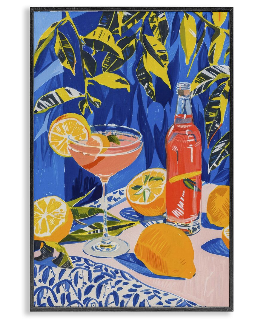 Stupell Industries Citrus Cocktail Still Life Framed Giclee Art In Multi