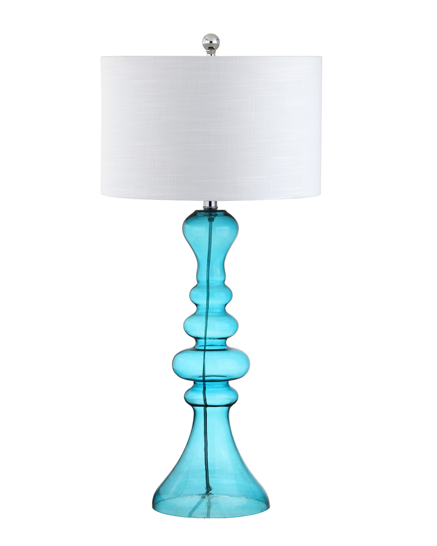 Jonathan Y Designs Madeline 35in Curved Glass Table Lamp