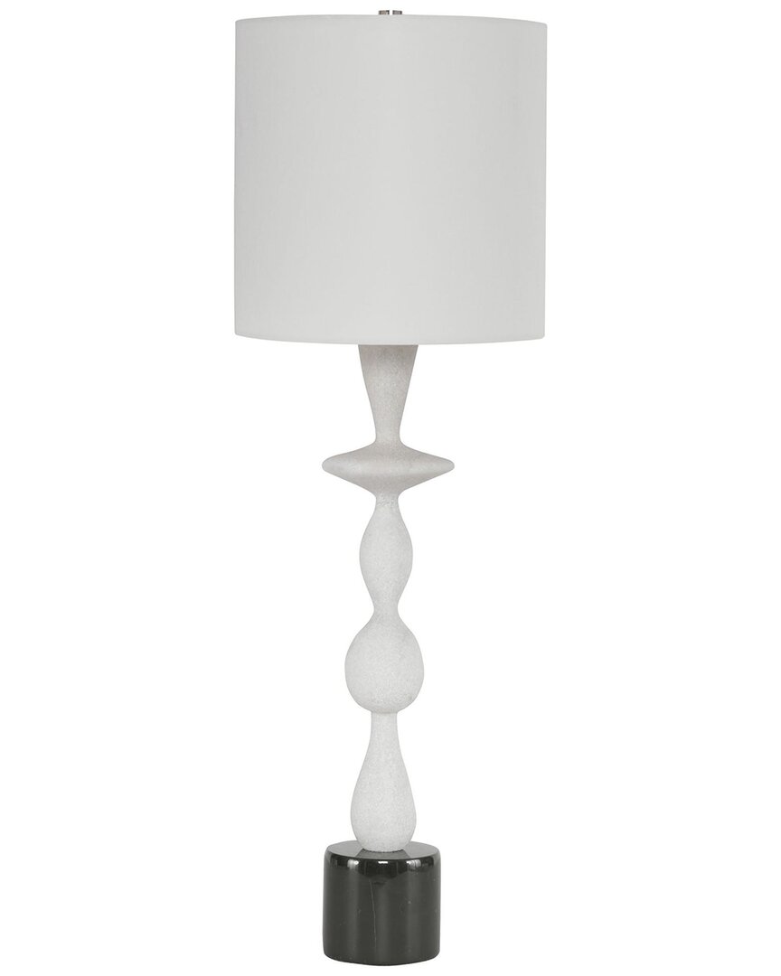 Uttermost Inverse Marble Table Lamp In Black