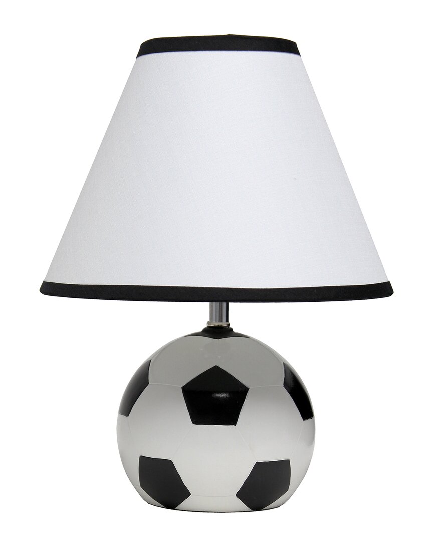 Lalia Home Sportslite 11.5in Soccer Ball Ceramic Lamp