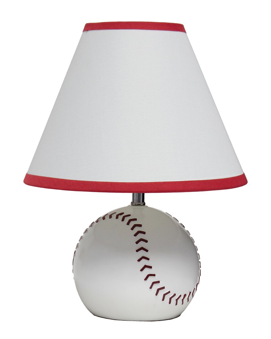 Lalia Home Sportslite 11.5in Baseball Ceramic Lamp