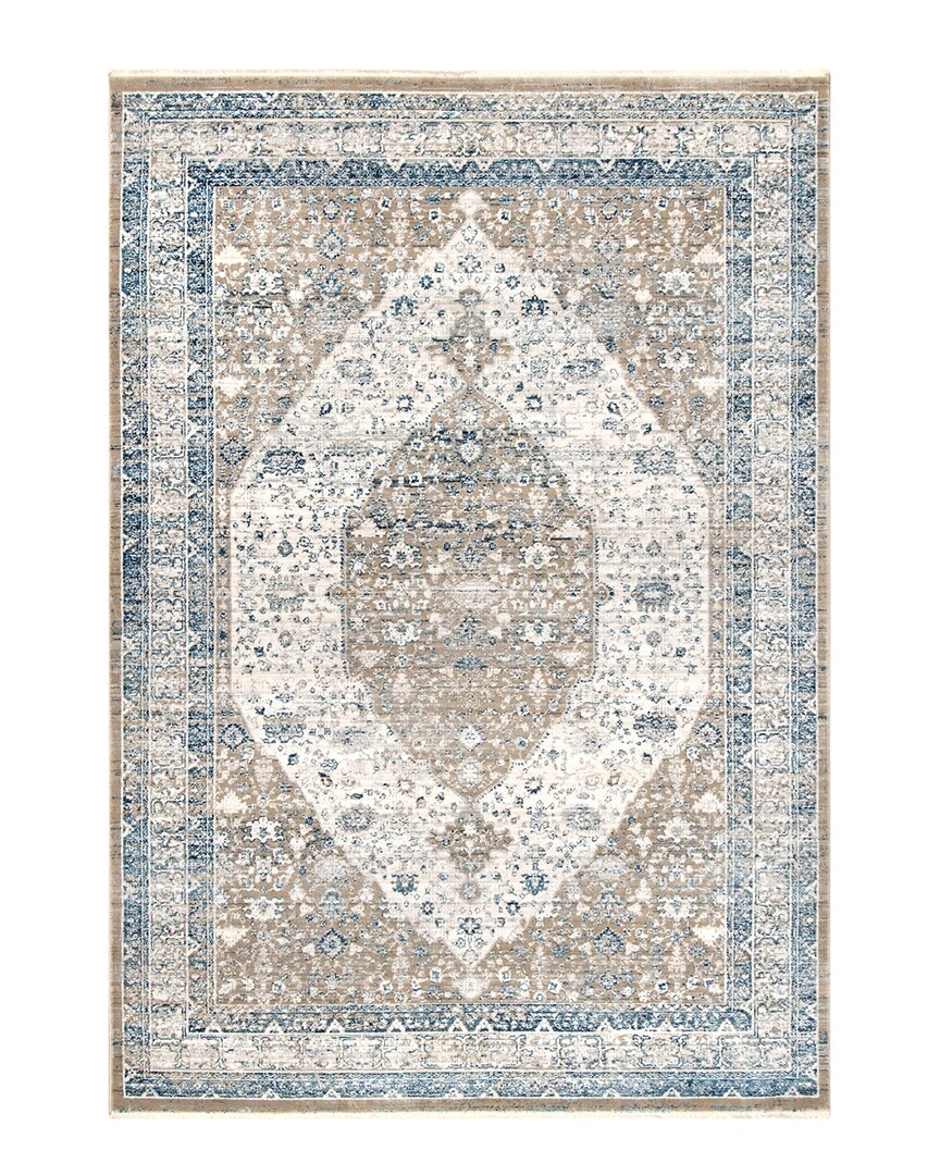 Nuloom Kaia Persian Iris Medallion Rug In Grey