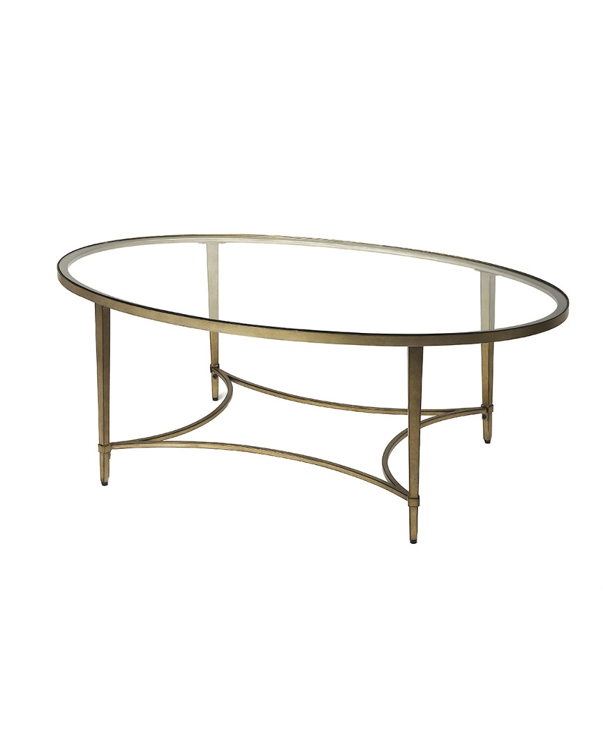 Butler Specialty Company Monica Gold Oval Coffee Table
