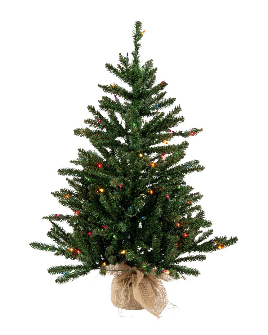 Vickerman 36in Anoka Pine Artificial Christmas Tree In Green