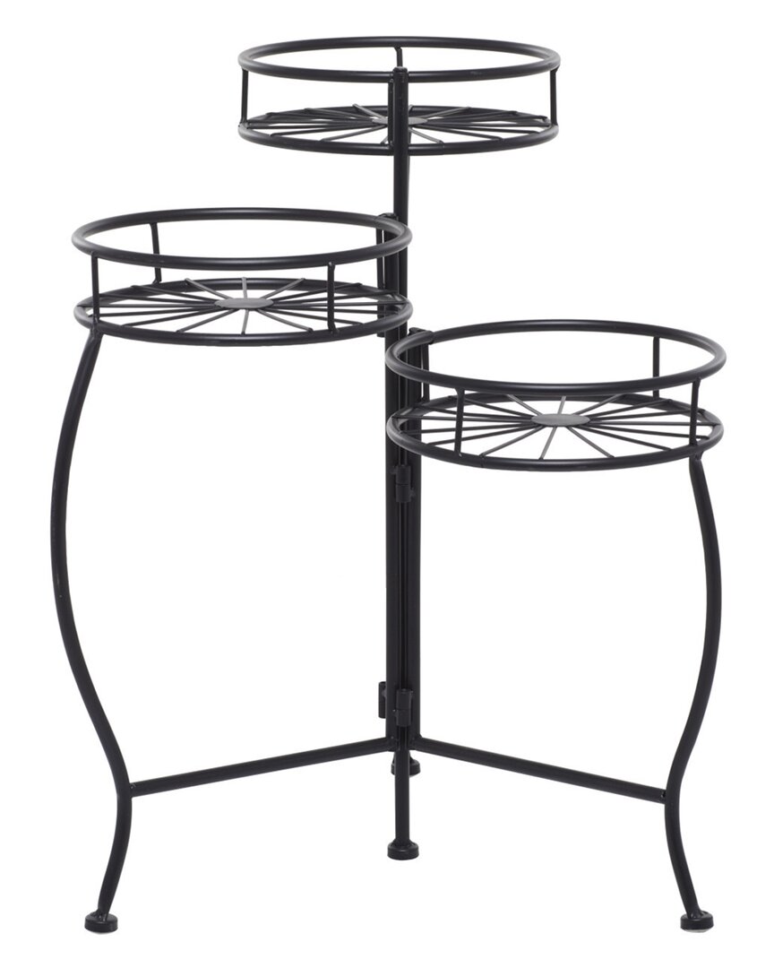 Peyton Lane Modern Plantstand In Black