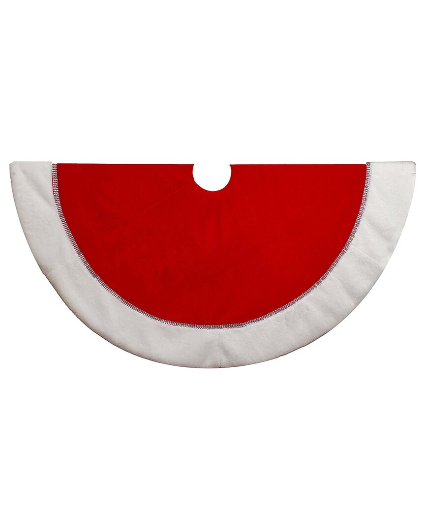 Kurt Adler Tree Skirt In Red