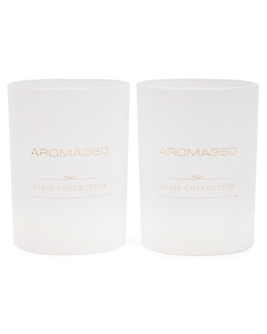 Aroma360 Paris Collection Candle Duo (dream On) In White
