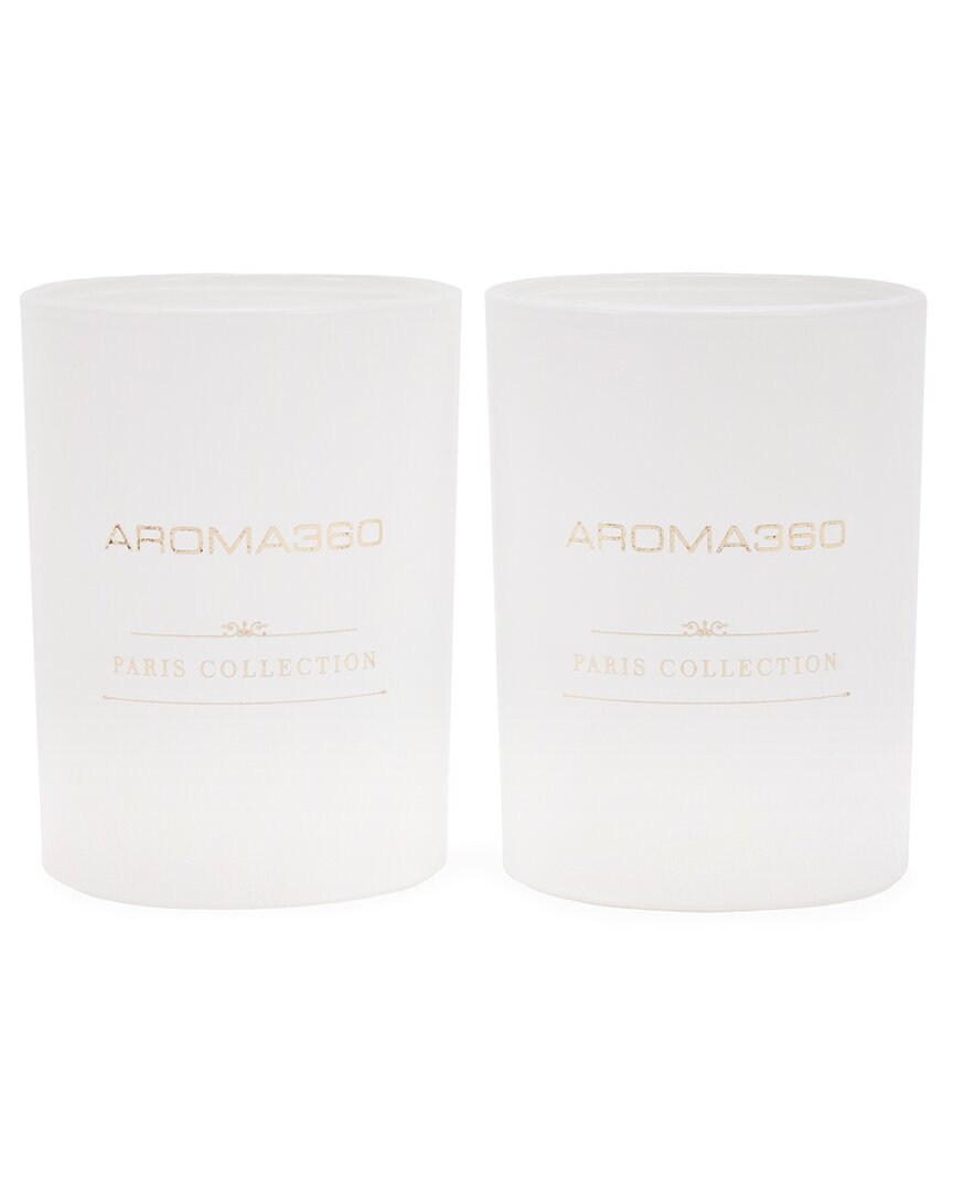 Aroma360 Paris Collection Candle Duo (escapade) In White