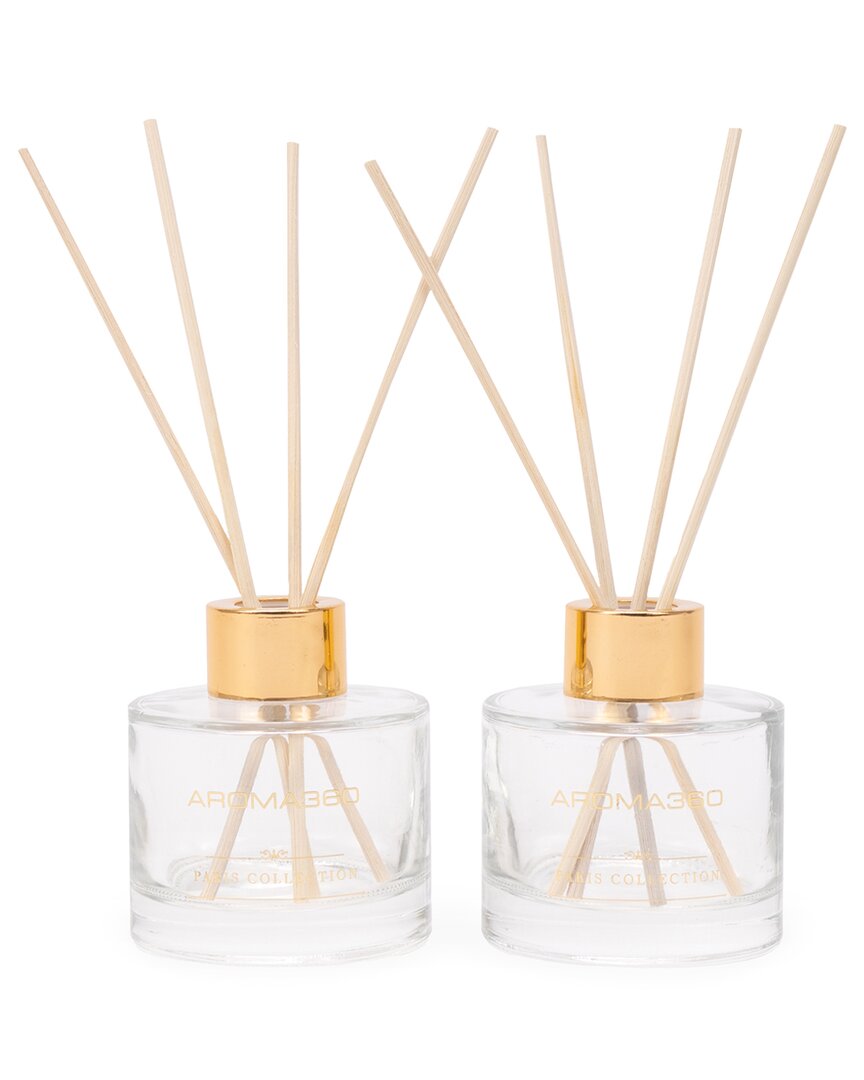 Aroma360 Paris Collection Reed Diffuser Duo (24k Magic) In Neutral