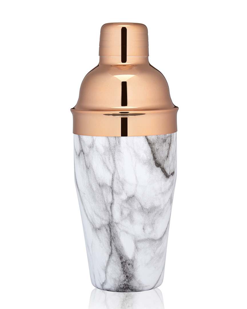 True Copper And Marble Cocktail Shaker