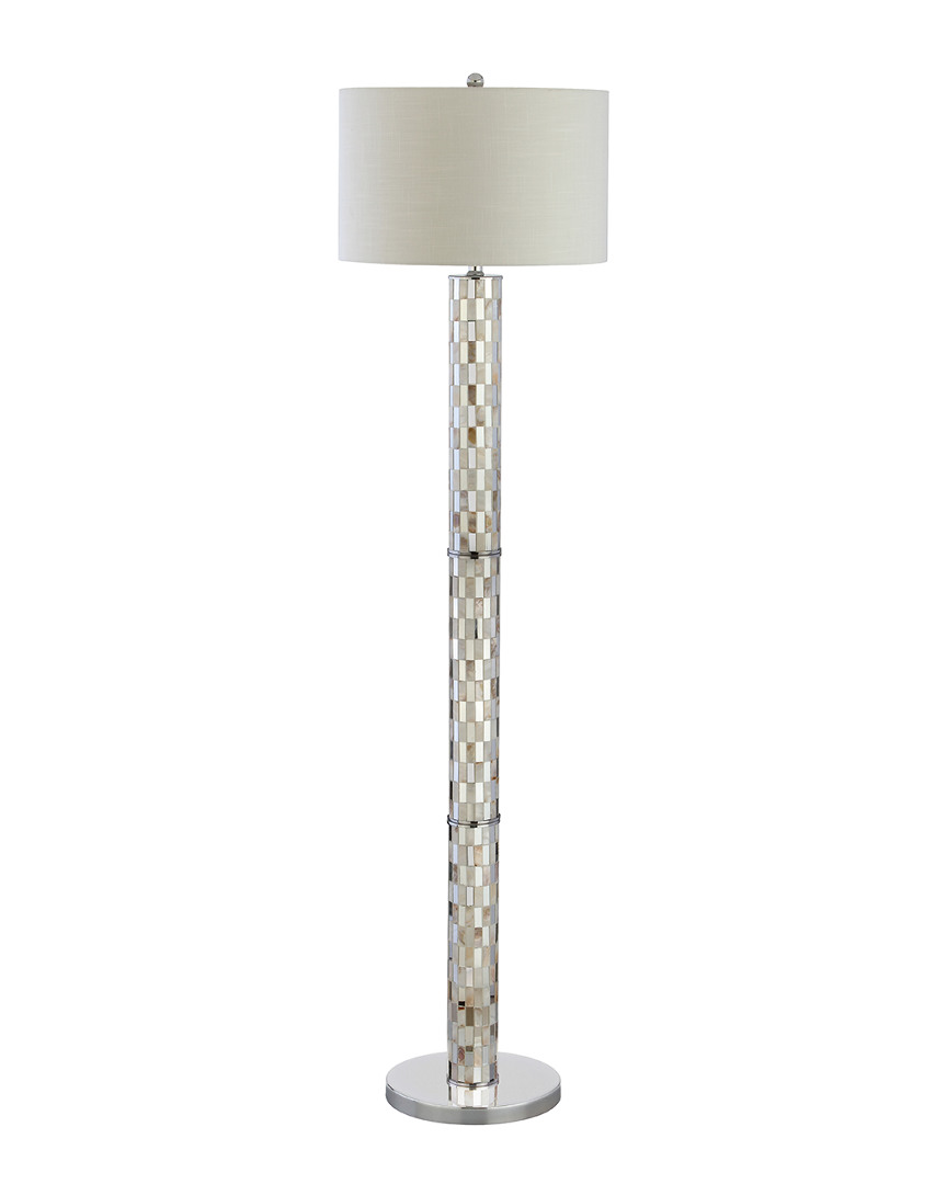 Jonathan Y Designs Liam 63.5in Seashell Mosaic Floor Lamp
