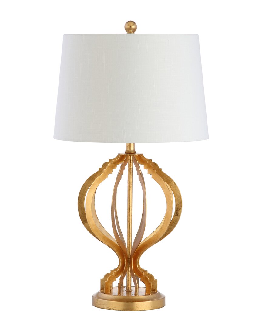 JONATHAN Y JONATHAN Y DESIGNS SEBASTIAN 28.5IN METAL TRELLIS LED TABLE LAMP