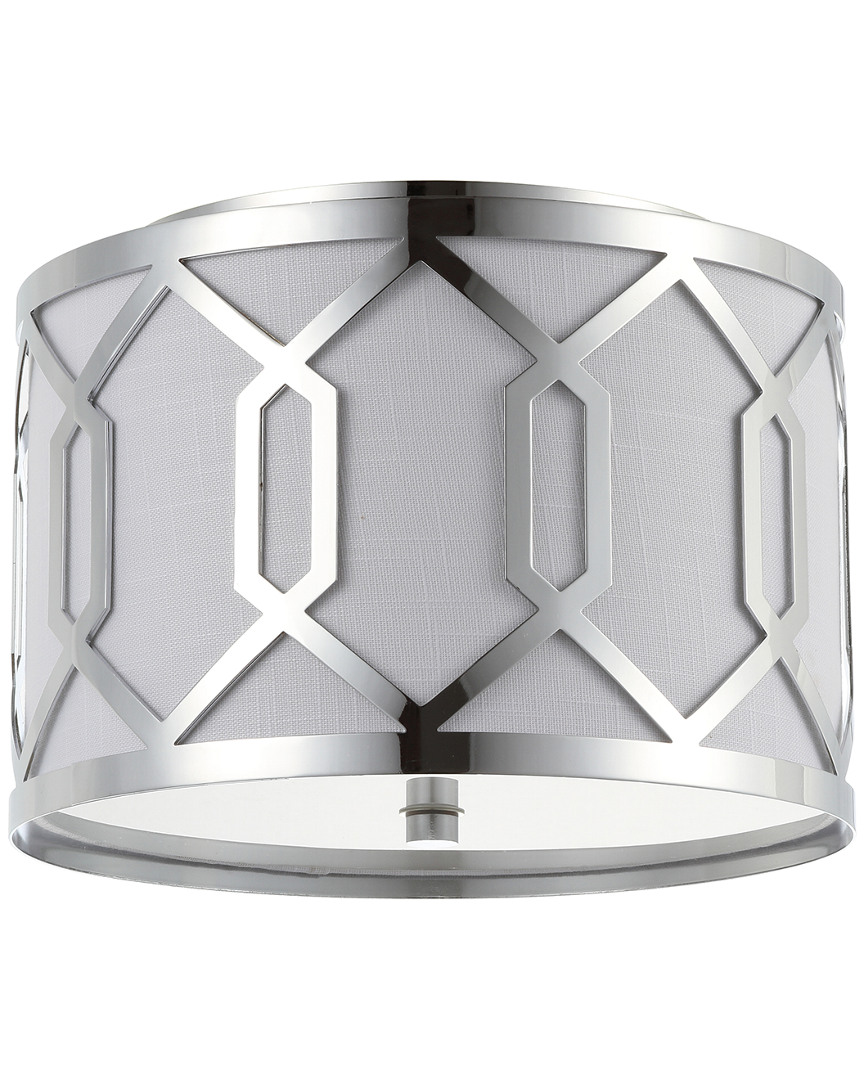 Jonathan Y Designs Hex 2-light 12.5in Metal Flush Mount