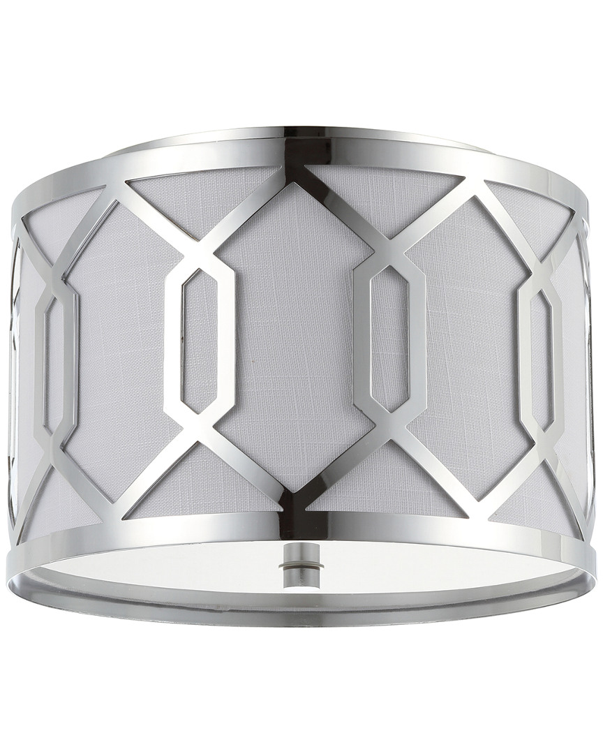 Jonathan Y Designs Hex 3-light 16.25in Metal Flush Mount