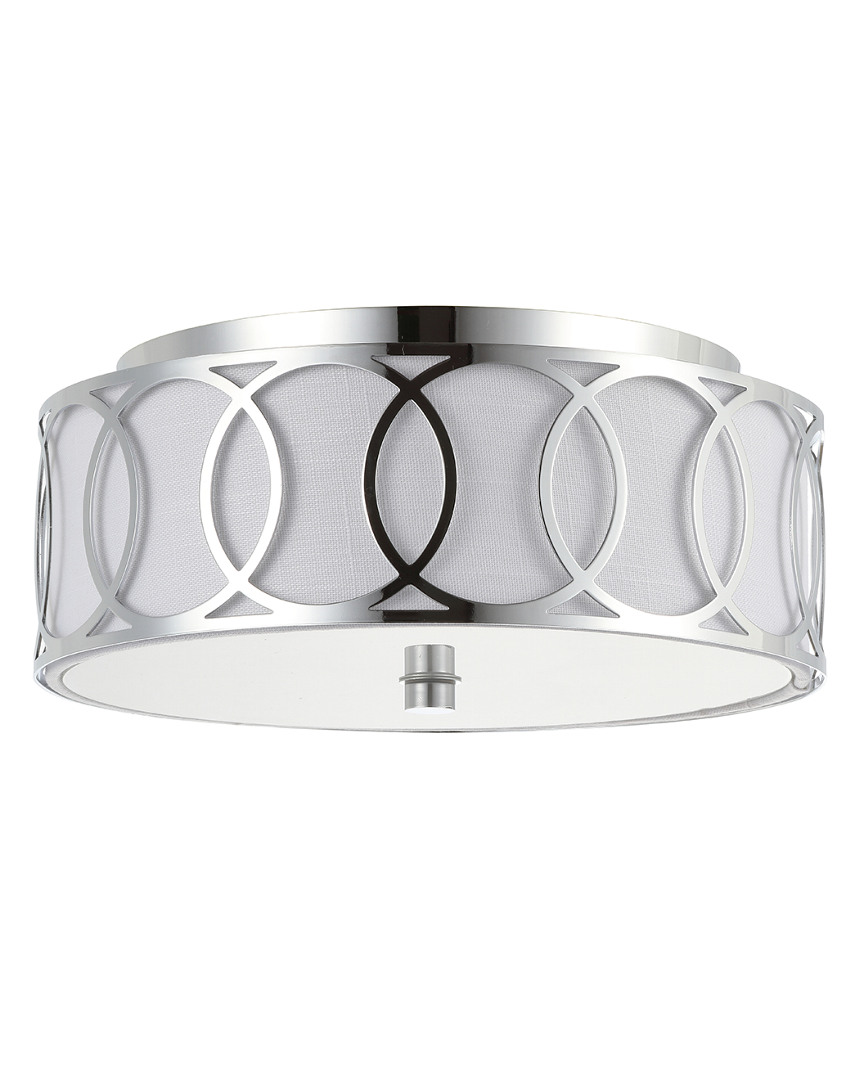 Jonathan Y Designs Aria 2-light 12.25in Metal Flush Mount