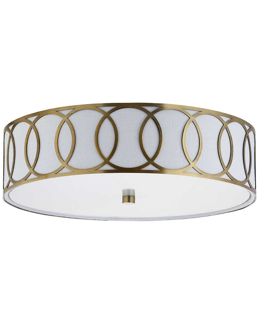 Jonathan Y Designs Aubrey 3-light 15.5in Metal Flush Mount