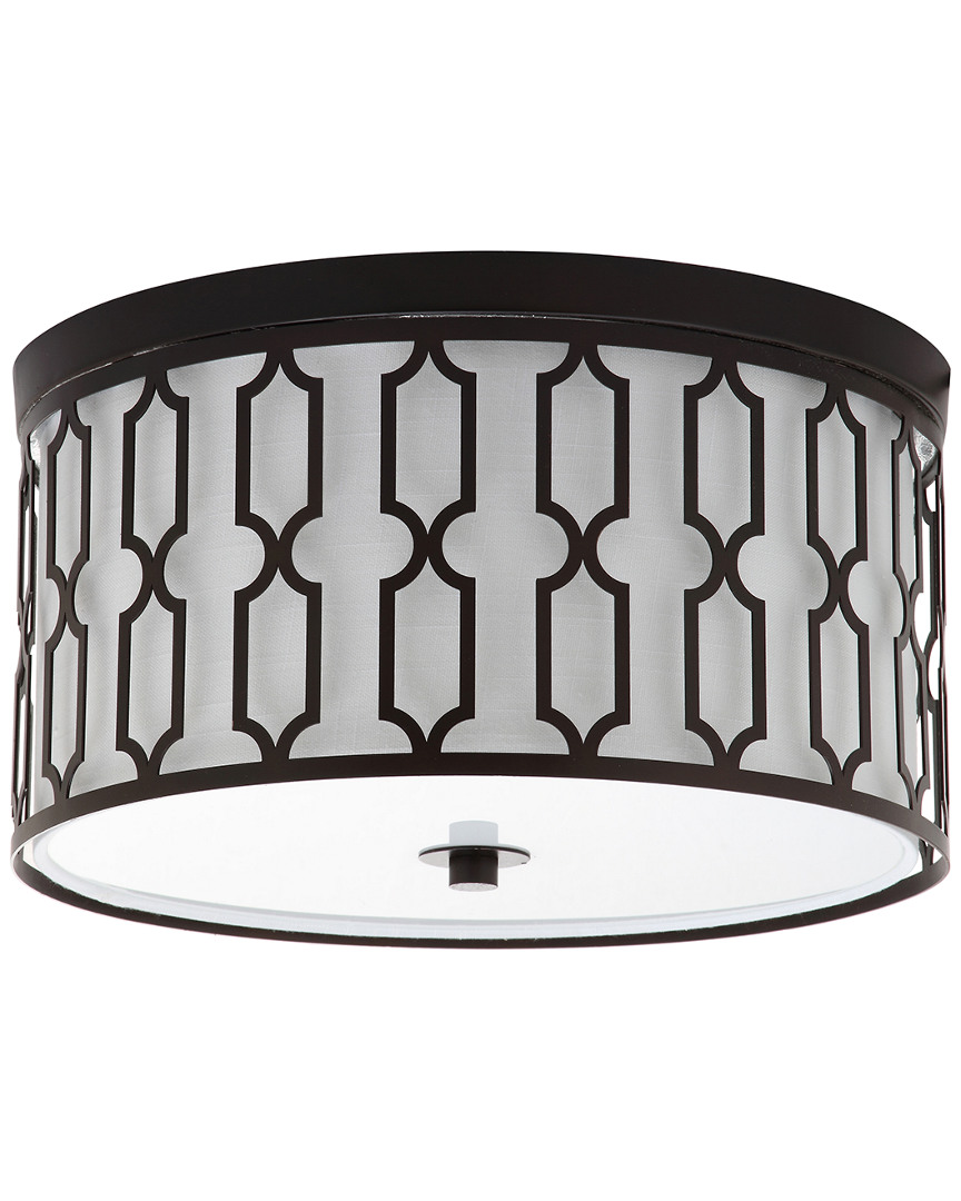 Jonathan Y Designs Link 3-light 16.75in Metal Flush Mount