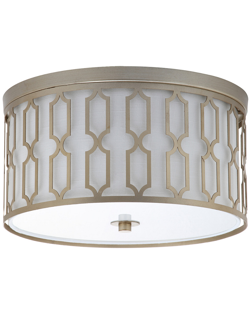 Jonathan Y Designs Link 3-light 16.75in Metal Flush Mount