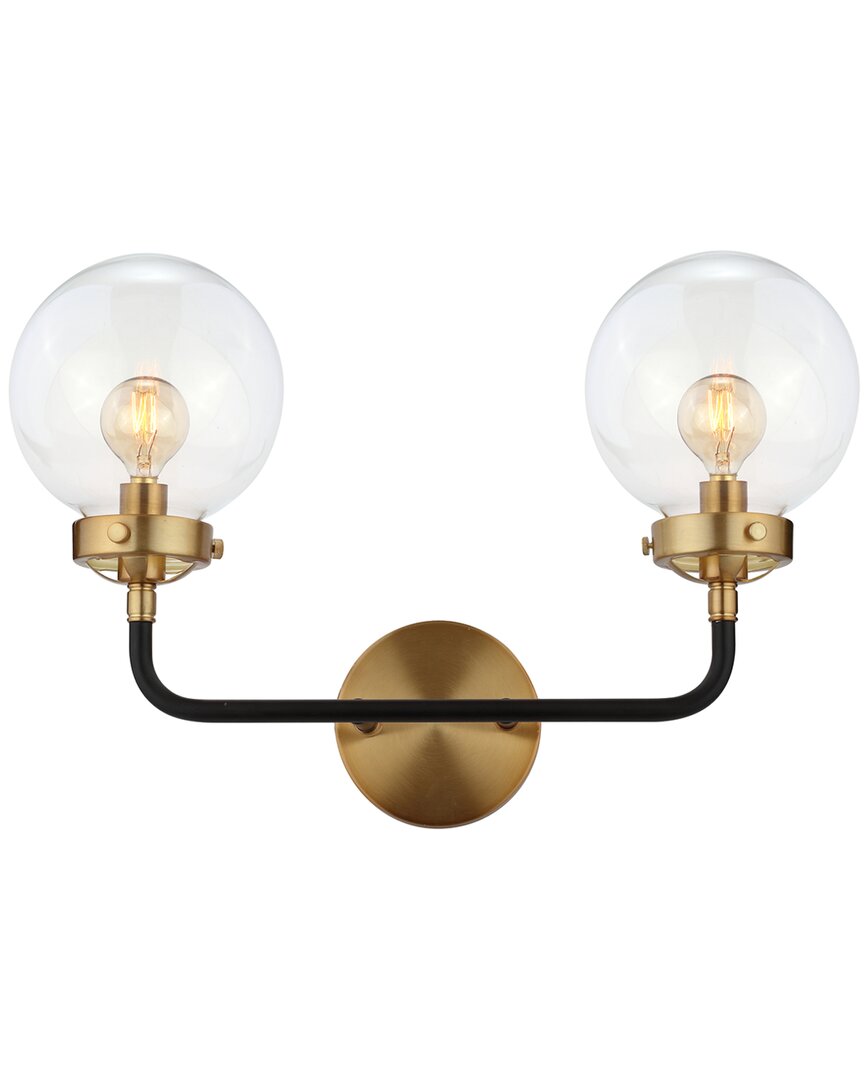 Jonathan Y Designs Caleb 2-light 12in Brass Wall Sconce