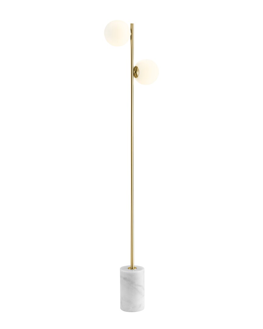 Finesse Décor Anechdoche Dimmable 2 Led Lights Floor Lamp In White