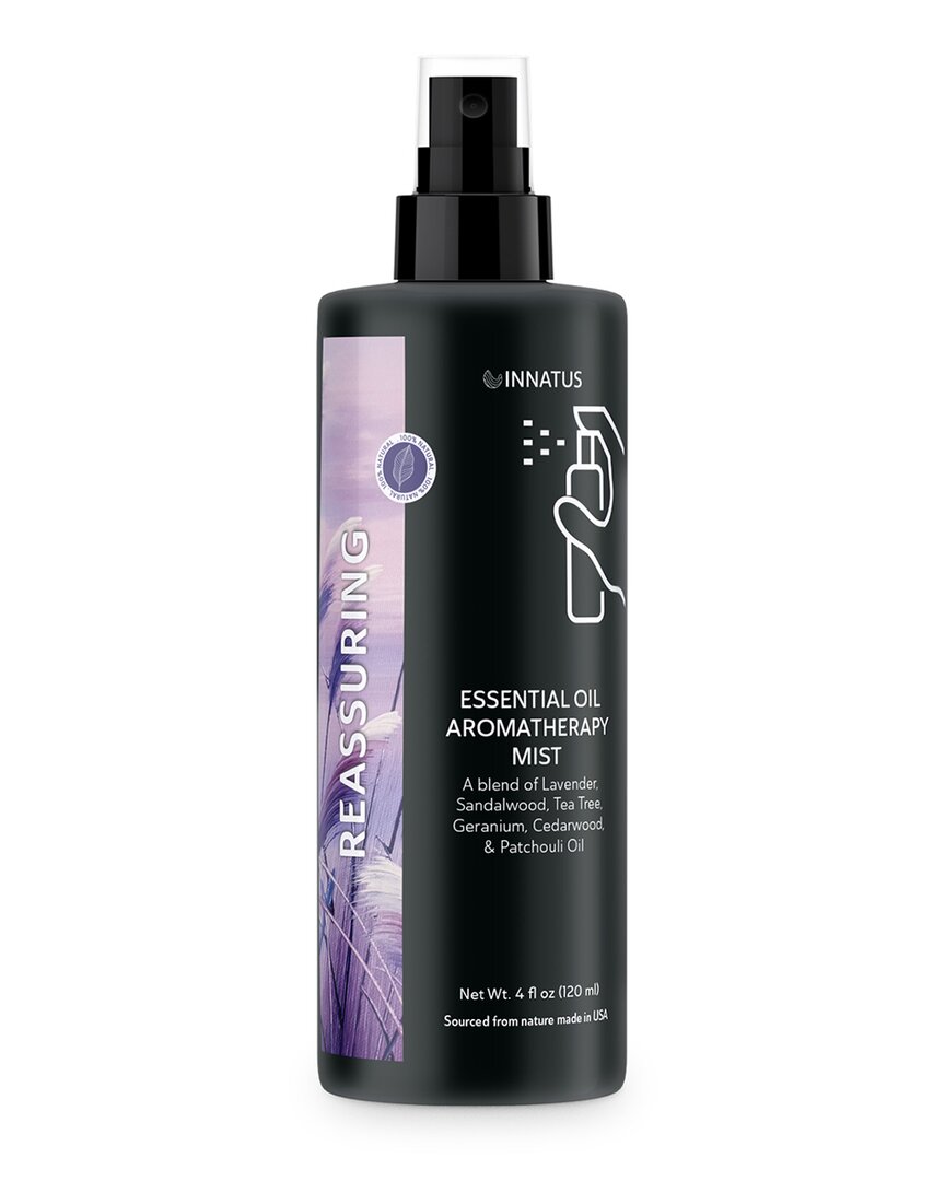 Innatus 4oz Essential Oil Aromatherapy Reassuring Mist In Black