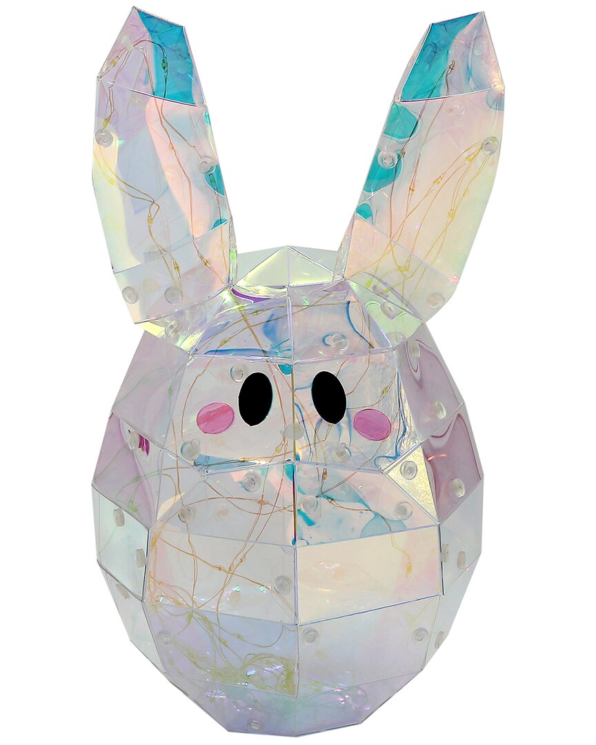 Seasonal Llc 11in. Prismatic Iridescent Led Bunny Sunny With Bo
