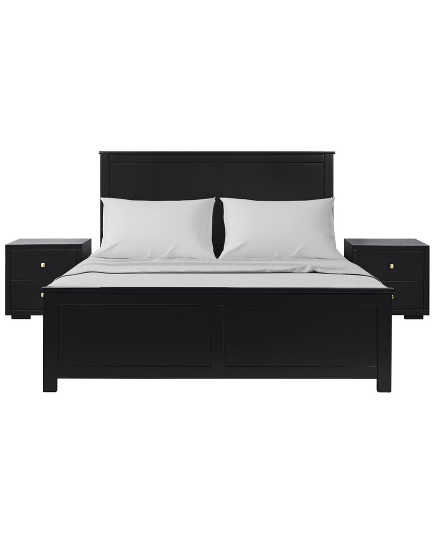 Camden Isle Winston 3pc Platform Bed & Nightstands Set