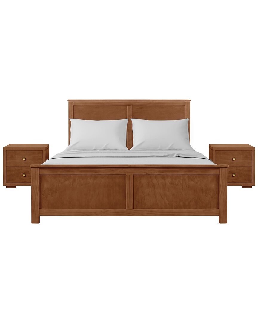 Camden Isle Winston 3pc Platform Bed & Nightstands Set
