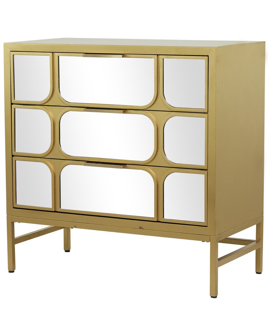 Peyton Lane Glam Gold Wood Cabinet