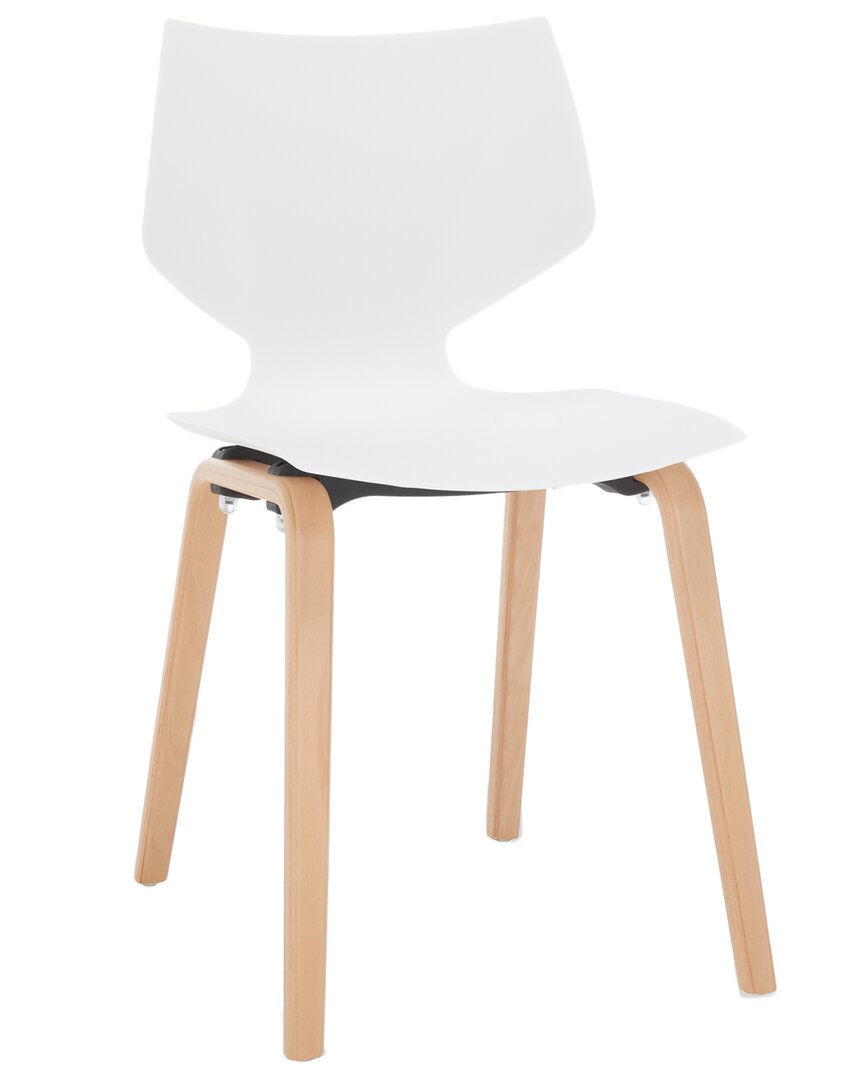 Safavieh Couture Darnel Molded Plastic Dining Chair In White