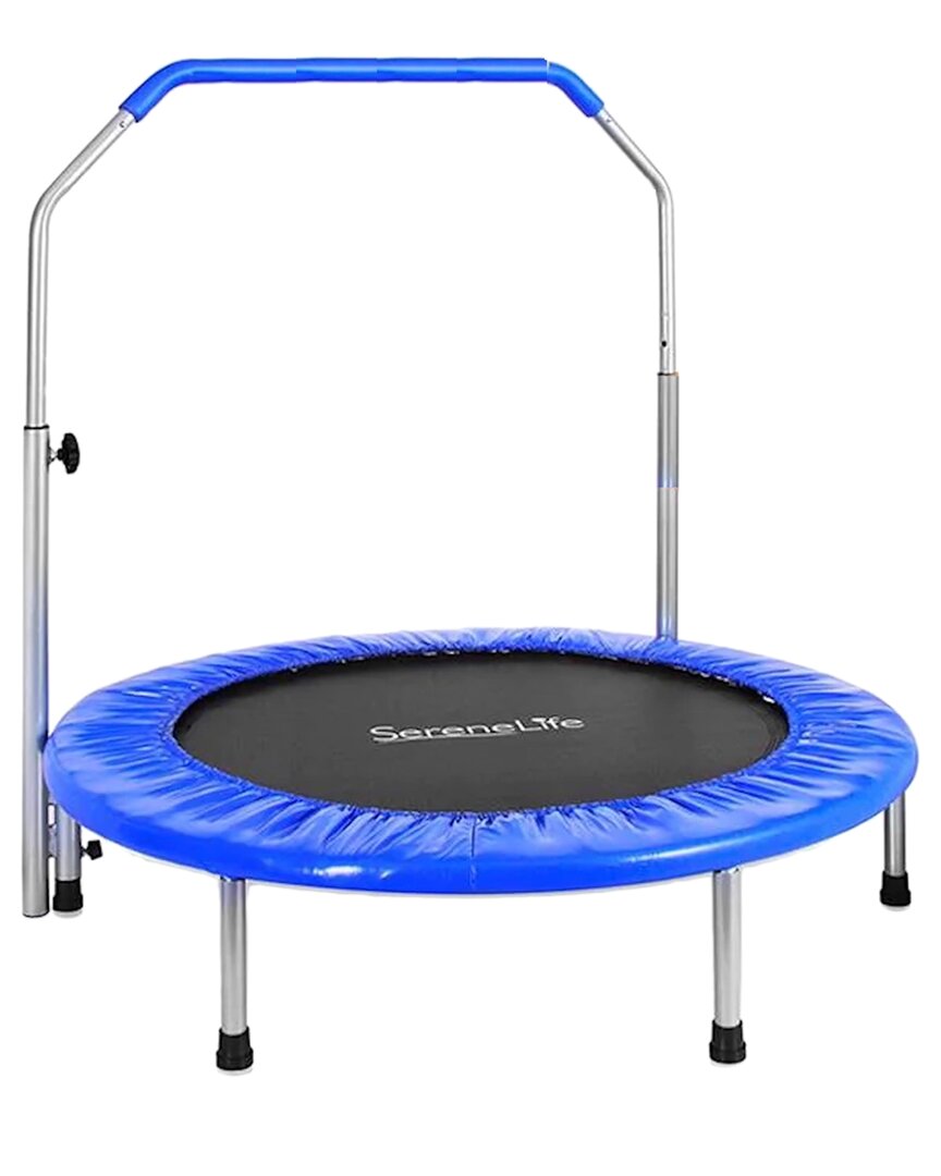 Serenelife Jumping Fun Sports Trampoline Kids Size In Blue