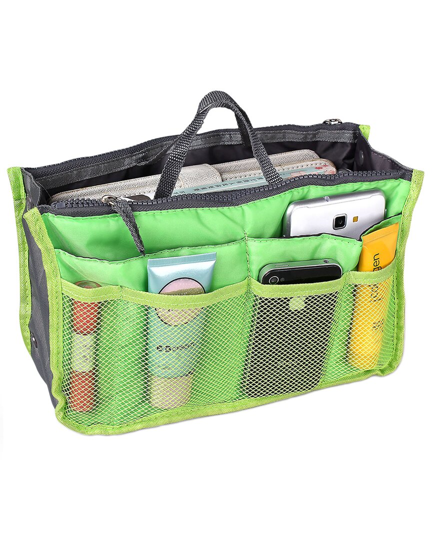 Fresh Fab Finds Travel Insert Green Handbag Organizer