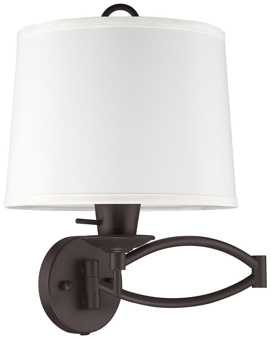 Livex Lighting 1-light Bronze Swing Arm Wall Lamp