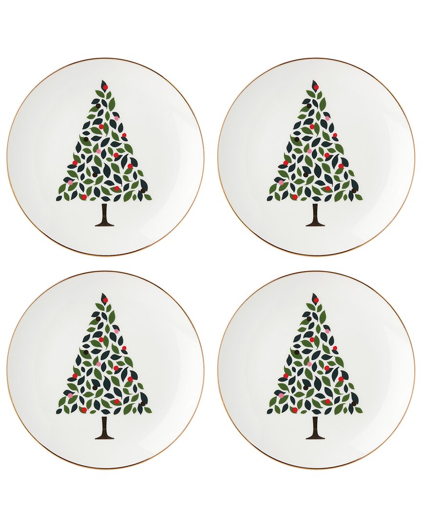 Kate Spade New York Evergreen 4pc Accent Plates
