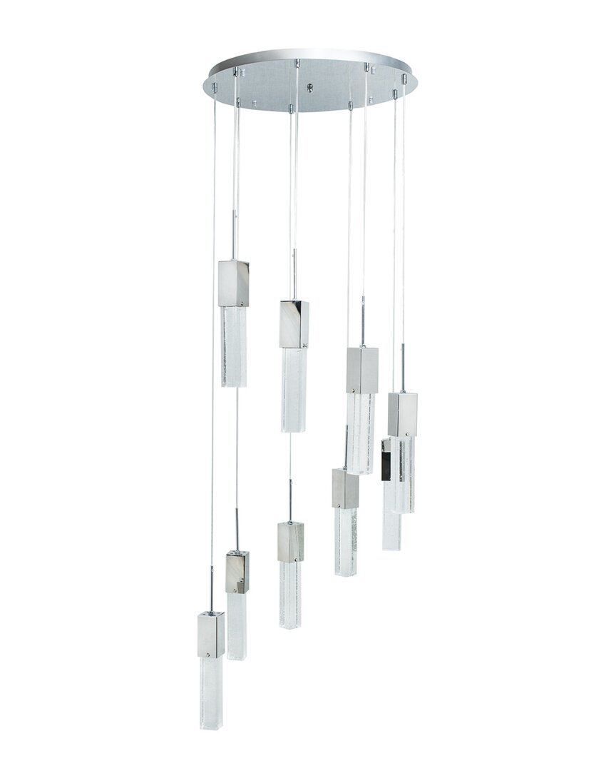 Finesse Decor Sparkling Night Chandelier In Silver