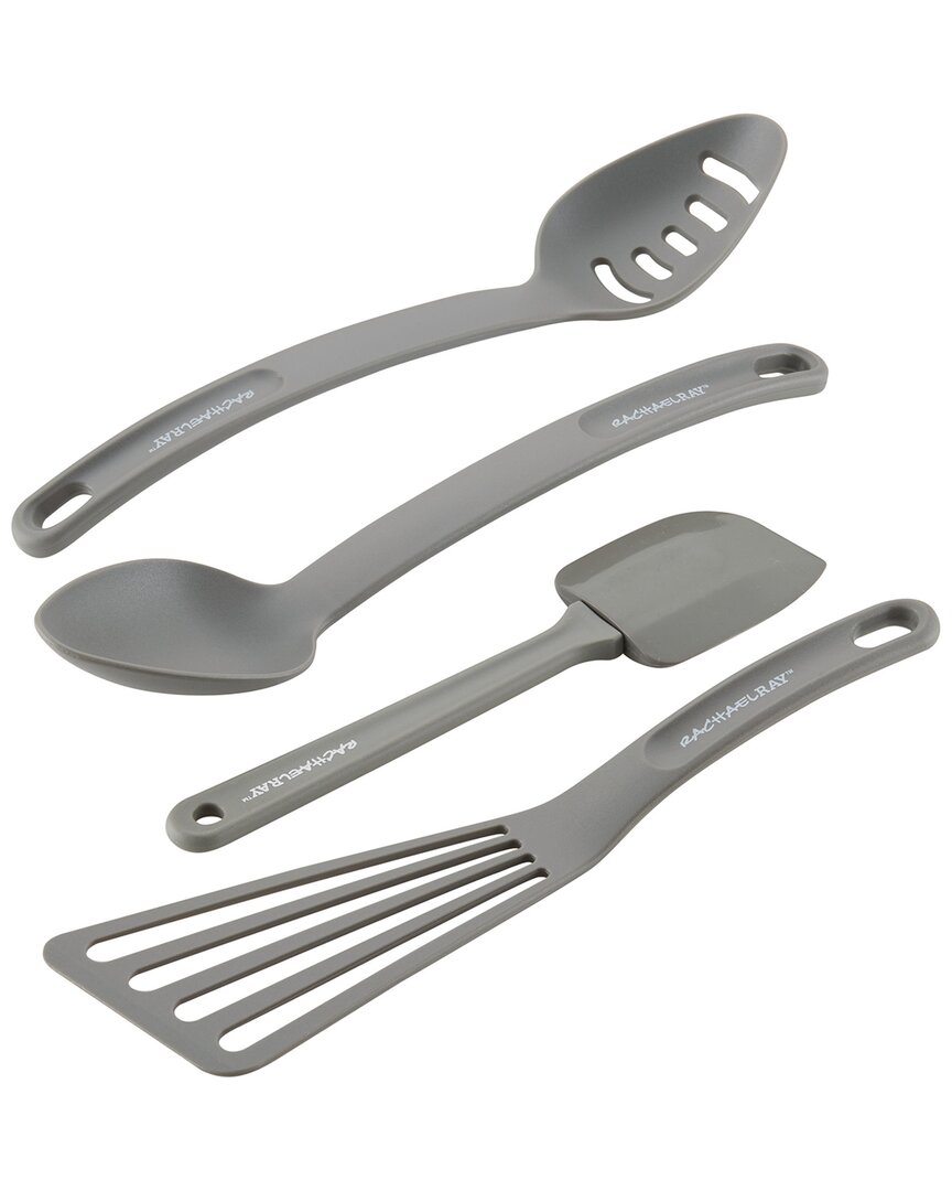 Rachael Ray Cucina Nylon Nonstick Tools 4pc Set In Grey