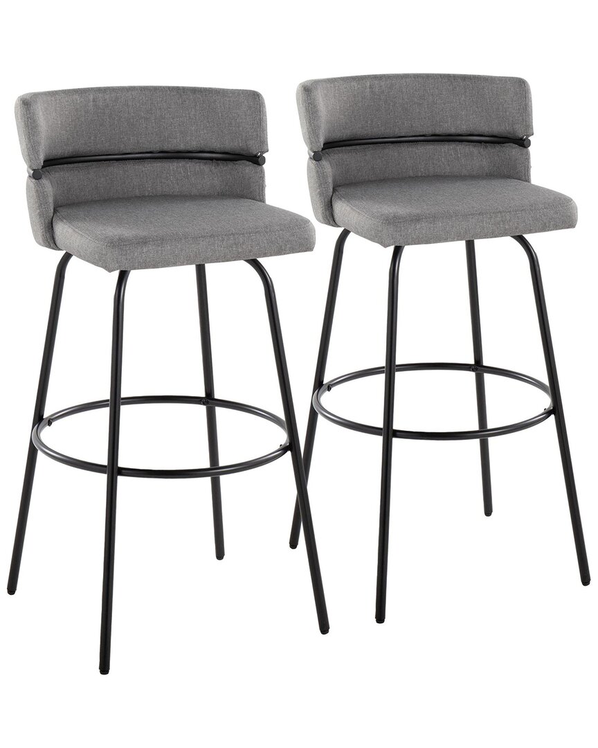 LUMISOURCE LUMISOURCE SET OF 2 CINCH CLAIRE 30 FIXED-HEIGHT BARSTOOL