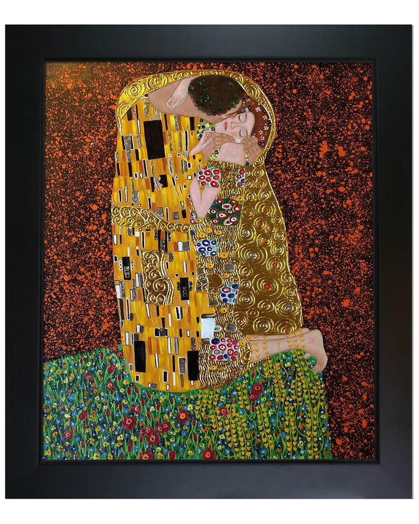 La Pastiche The Kiss (full View - Luxury Line) By Gustav Klimt Wall Art