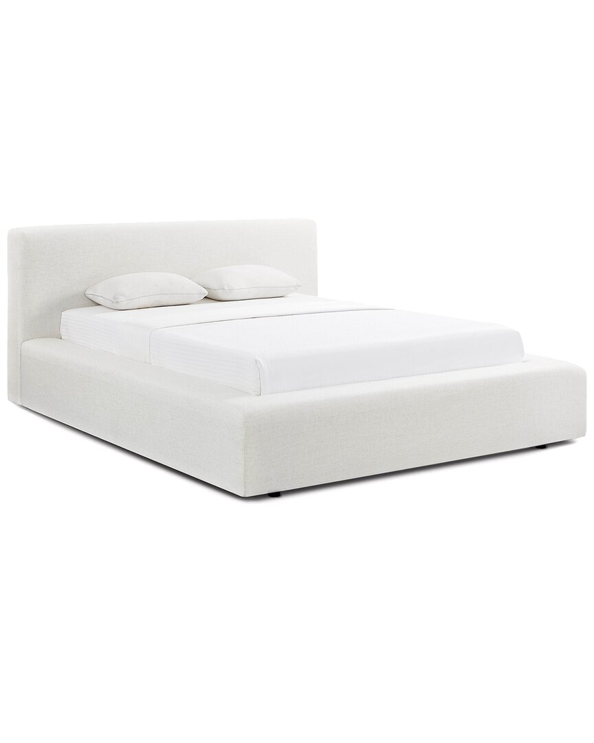 Tov Furniture Meena Upcycled Linen Storage Queen Bed