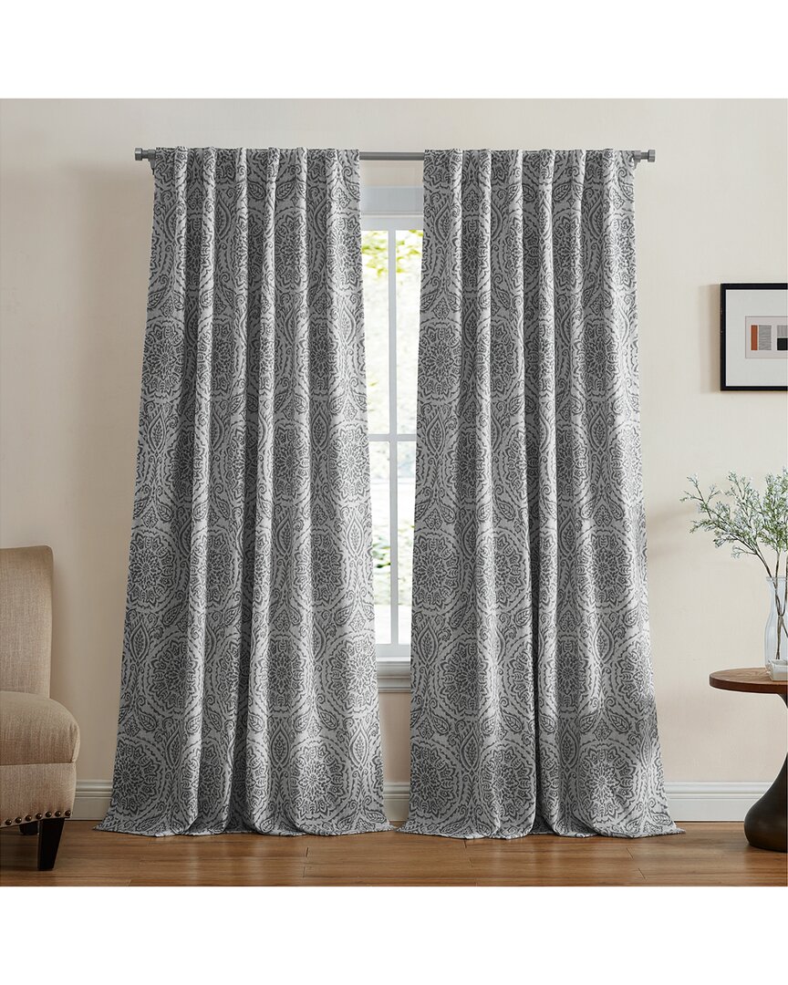 Elrene Giovanni Medallion Blackout Window Curtain Panel