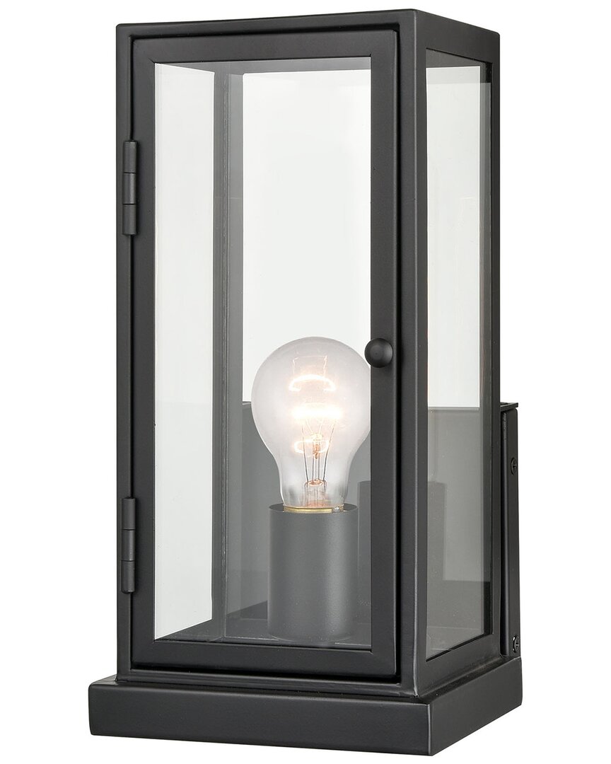 Artistic Home & Lighting Artistic Home Foundation 12'' High 1-light Outdoor Sconce In Black