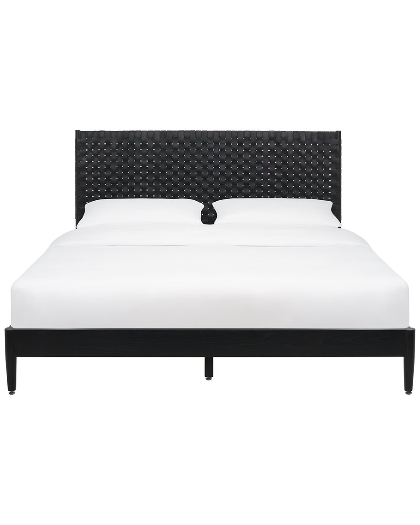 Safavieh Cassity Leather-headboard Bed