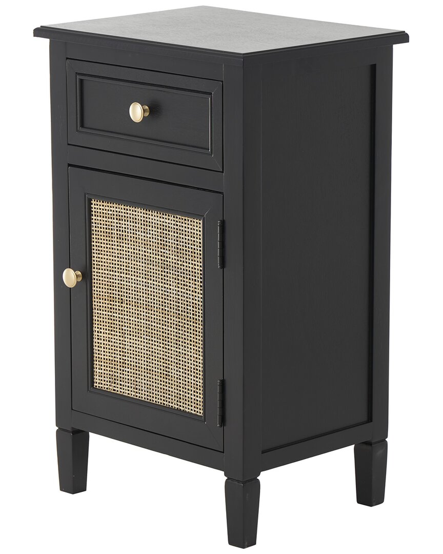Peyton Lane Handmade Wooden & Rattan 1-drawer Cabinet