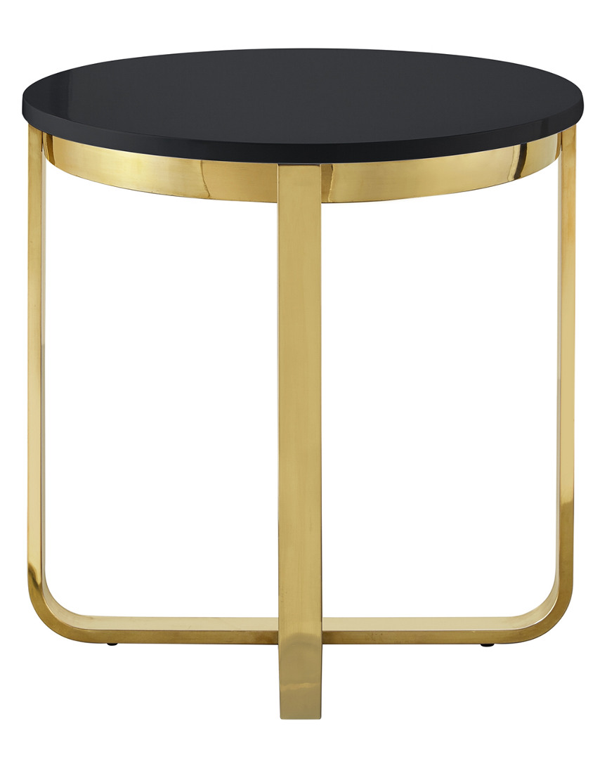 Inspired Home Oleena End Table In Gold