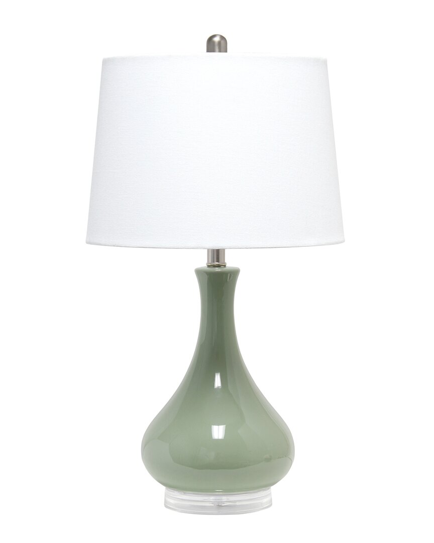 Lalia Home 26.25in Classix Modern Ceramic Droplet Table Lamp