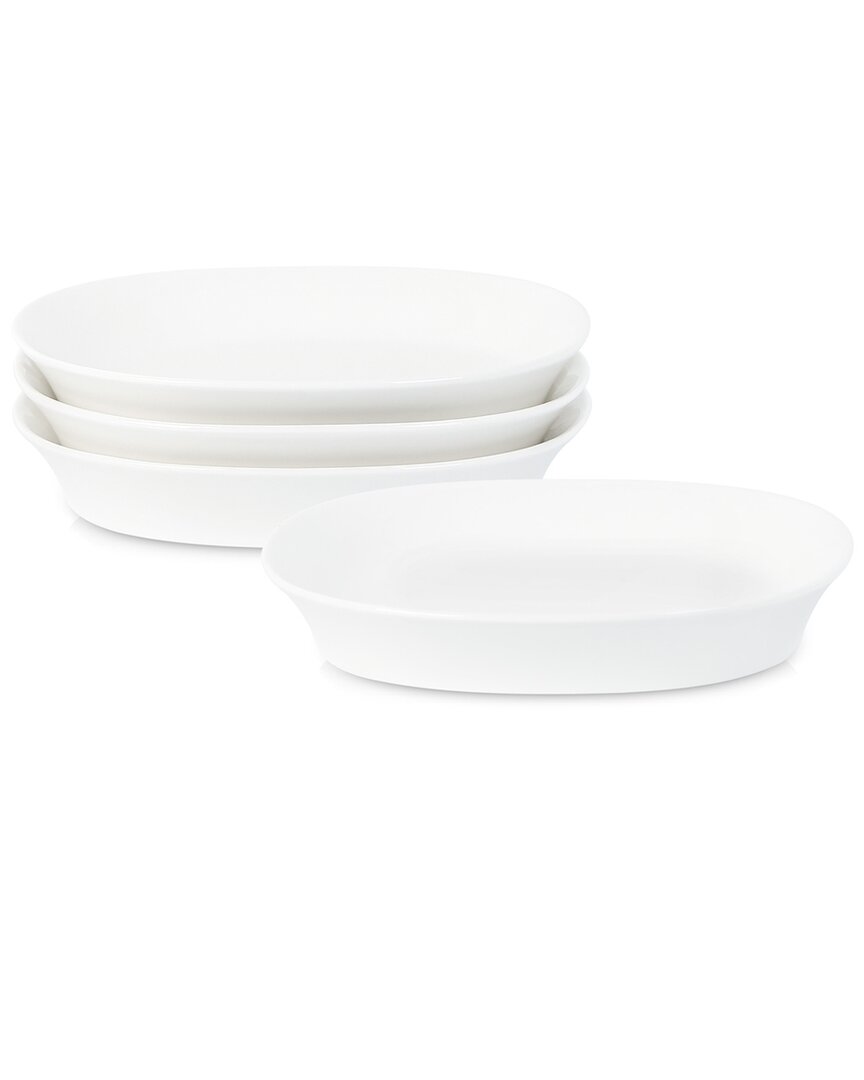 Stone Lain Quadro 4pc Pasta Bowl Set In White