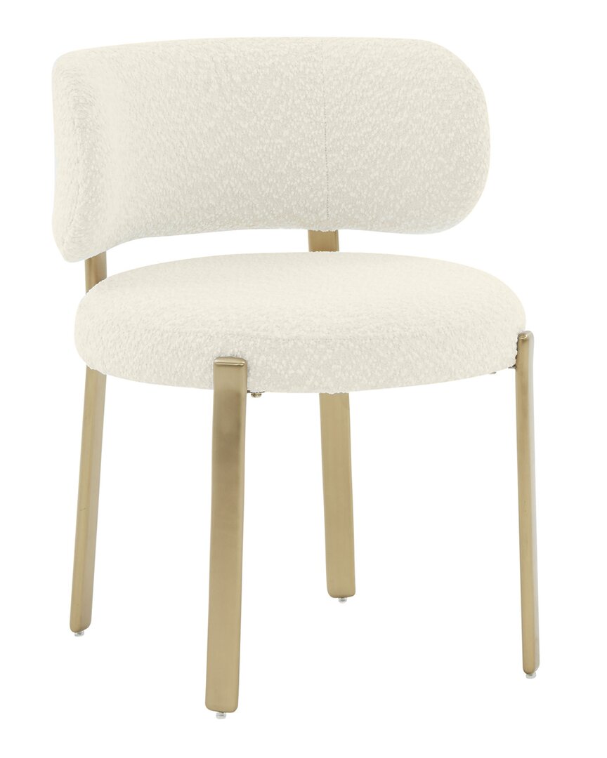 Tov Furniture Margaret Boucle Dining Chair In Cream