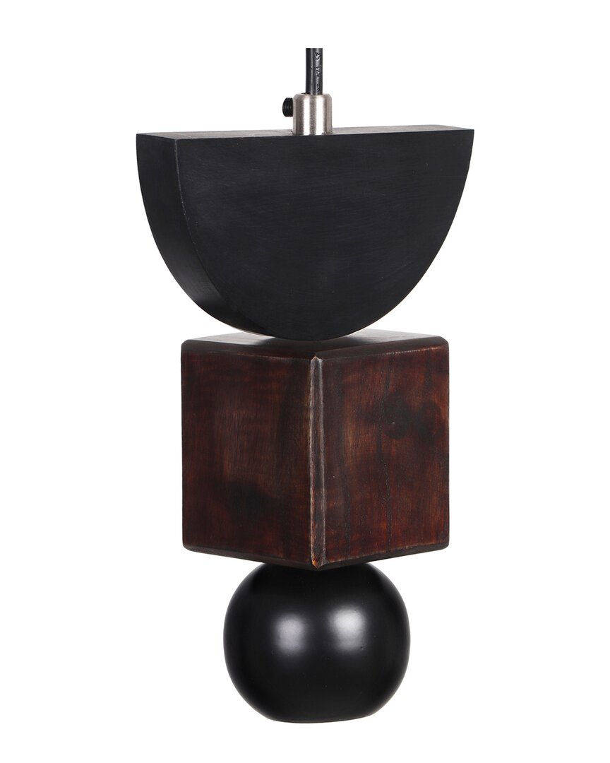 Tov Furniture Taga Large Wooden Pendant Lamp