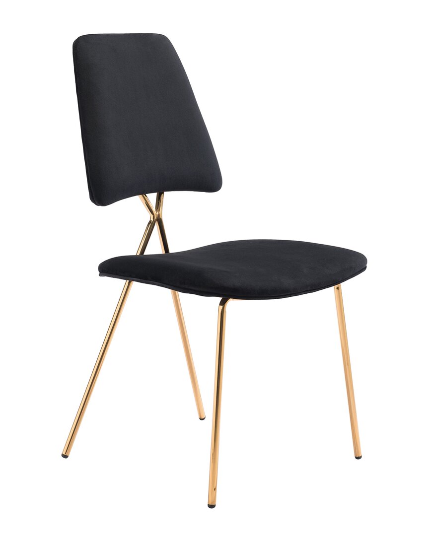 Zuo Modern Chloe Dining Chair (set Of 2) In Black